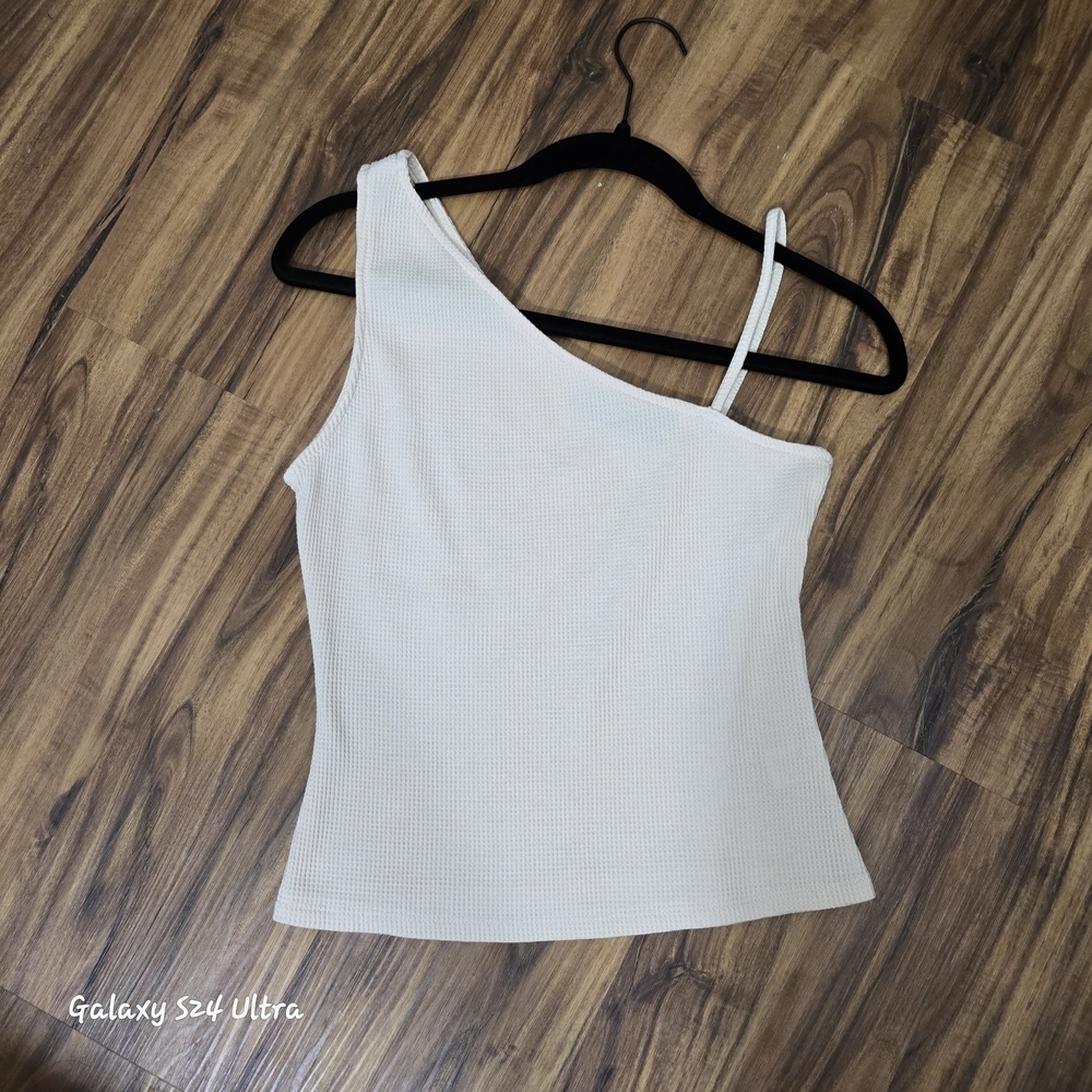 fab'rik White Asymmetrical Camisole
